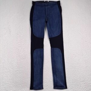 Helmut Lang Jeans Legging Womens 29 Skinny Pull on Stretch Denim Blue Black
